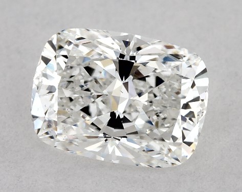 GIA 1.00 Carat F-SI1 Very Good Cut Cushion Modified Diamond